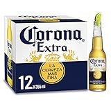 Corona Extra Premium Lager Flaschenbier, MEHRWEG (12 x 0.355 l) im Karton, Internationales Lager B