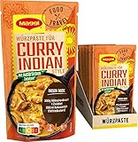 Maggi Food Travel Würzpaste Curry Indian Style (Ohne Konservierungsstoffe, Vegetarisch), 10er Pack (10 x 65g)