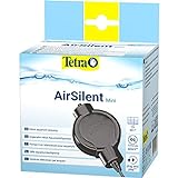 Tetra AirSilent Mini - leise Aquarium Luftpumpe, Komplettset inklusive Ausstömerstein, geeignet zur Versorgung mit Sauerstoff von Aquarien mit 10 - 40 L