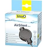 Tetra AirSilent Mini - leise Aquarium Luftpumpe, Komplettset inklusive Ausstömerstein, geeignet zur Versorgung mit Sauerstoff von Aquarien mit 10 - 40 L