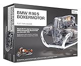 FRANZIS 67009 - BMW R 90 S Boxermotor, hochwertiger Modell-Bausatz des Motors, schaltbares 5 Gang Getriebe, Maßstab 1:2, 200 Teile zum Stecken und Schrauben, inkl. Soundmodul, Anleitung, Begleitb