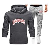 Backwoods Blunt Shirt Anime Hoodie Sweatshirt Herren Sportanzug Fleece Kapuzen 2-Teiliger Pullover + Hose XXL