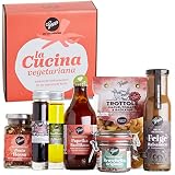 Gepp’s Feinkost Vegetarische Italien Box I Gourmet-Geschenk zum Geburtstag, für Männer & Frauen I Geschenkbox gefüllt mit veganen & vegetarischen, italienischen Delikatessen (A0013)