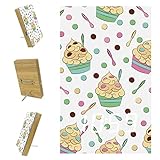 Schlummerfunktion, Sprachsteuerung LED Karusselluhr Dual Purpose USB Port Batteriebetriebener Wecker, süßes Frozen Yogurt C