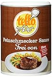 tellofix Feinschmecker Sauce zu Braten Frei von - ohne Geschmacksverstärker, ohne Farbstoffe und ohne Konservierungsmittel, vegan - 1 x 200 g