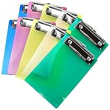 Klemmbrett Mini A6 Schreibwarenordner Kunststoff Dokumente organisiert Bürobedarf 10 klare Farb