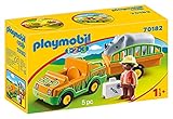 PLAYMOBIL 70182 1.2.3 Zoofahrzeug mit Nashorn, b