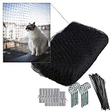 NEEZ XL Katzennetz für Balkon & Fenster I Robustes Schutznetz inkl. Befestigungsset I Befestigung des Katzenschutznetz für Balkon ohne Bohren (2,3 x 10 Meter)