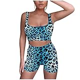 WENZHOU Trainingsoutfits für Frauen 2-teilig Nahtlose Yoga-Outfits Sport-BH und Leggings Set Trainingsanzüge 2-teilig Sport Set Damen Langarm/Kurzarm Crop Top+Shorts Gym Yoga Fitness Bekleidung