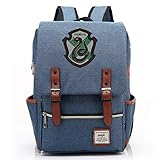 MMZ Kinderbuch Tasche Modische Harry Potter Abzeichen Rucksack Grundschule Schüler Lerntasche Slytherin B