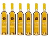 6x Kourtaki Samos Muskateller Likörwein 15% je 750ml griechischer Weißwein Dessertwein Süßwein Muskat Muscat Weiß Wein aus Griechenland im Spar Set + Probiersachet 10ml Olivenö