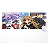 Mauspad Toradora!/Tiger x Drache 800 x 300 mm, Oberfläche aus Gummi,
