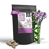 Astragalus EXTRAKT • 240 KAPSELN • 4000mg normales Tragant Pulver durch 10:1 Extrakt • vegan • ohne Zusätze Füll- und Fließ