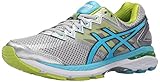 ASICS Damen GT-2000 4 Laufschuh, Silber/Türkis/Limette Locher, 36