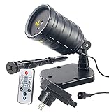 Lunartec Star Shower: Laser-Projektor mit Sternenregen-Lichteffekt, Fernbedien, Timer, IP65 (Laser Projektor Weihnachten)