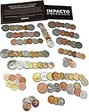 IMPACTO COLECCIONABLES 100 Sammler Münzen aus 100 Ländern - Alte Münzen Sammeln leicht gemacht - Originales Altes Geld mit Echtheitszertifikat - Sammlermünzen für Experten & wissbegierig