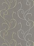 Vliestapeten Erismann 5915-11 grau/ braun/ silber Ranke M