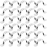 Rohrschellen Edelstahl U-Rohrschelle Verbindungsring Schlauchschelle zur Befestigung der Halterung von Wasserrohr Gasrohr 40 pcs (35mm 30pcs)