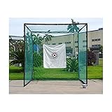 HJKJ Golf Practice Net Professional Batting Cage Swing Trainer Backyard Golf Batting Net Mit Ball Rack + 20 B