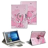 Acer Iconia Tab 10 A3-A40 Universal Tablet Tasche mit Ständerfunktion Hülle für Tablet von NAUC® Schutztasche in edler Print Optik Schutzhülle Stand Tasche Etui Cover Case hochwertige Verarbeitung , Motiv:Motiv 1