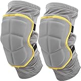 YUKM Sport-Knie-Pads, Unisex-Ski-Protektoren, weiche und Dicke Knieschützer, Sport-Knie-Pads, Kniepads, Rollschuhlaufen, Skateboarding, Fahrräder,L