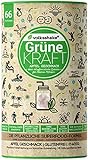 GRÜNE KRAFT - APFEL, Volksshake , natürliches Smoothiepulver aus Deutschland - über 40 bezaubernde Naturstoffe wie Weizengras, Moringa, Maca, Kurkuma &
