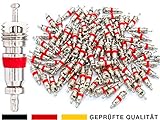 40x Autoventil Ventilkerne, Ventileinsätze für Schrader-Ventil oder AV Reifenventile mit Auto-Ventile kompatibel für Fahrzeuge wie KFZ, PKW, LKW, Motorrad, Roller, Moped, Mofa, Fahrrad oder Schubk