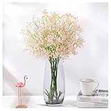 JINLIAN205-SHOP künstliche Blumen Künstliches Baby Atem Blume Blumenstrauß Hochzeit Hauptseite Blume Anordnung Dekoration oder Geburtstag Gefälschte Blume Geschenk unechte Blumen (Color : Pink)