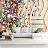 benutzerdefinierte tapete wandverkleidung wandbild strand sand strand muschel stein 3D TV sofa hintergrund wanddekoration malerei-450X300