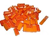 LEGO Classic 100 Stück orange 2x4 Steine (3001) mit S