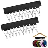 CODIRATO 16 Stück Cap Halter Hut Organizer Kleiderbügel Kappe Organizer Platzsparend Hut Aufbewahrung Cap Kleiderbügel Haken Baseballkappen Aufhänger Handtuch Clips für Kleiderschrank Wand B