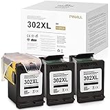 PINALL Kompatibel HP 302XL 302 XL für HP DeskJet 3632 3630 OfficeJet 3830 OfficeJet 4650 4652 4655 AIO Envy 4510 4512 4516 4520 4522 Drucker(1+2 Schwarz)