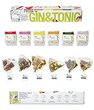 6 Gin Tonic Aroma-Beuteln, Botanicals Geschenk zum Verfeinern Ihres Gin. 100% natürliche Gewürze und Kräuter machen Ihren Gin and Tonic unglaublich geschmack