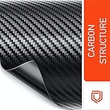 Luxshield Carbon Folie 12x100cm für Auto, Motorrad, Bike - selbstklebend, Meterware aus DE