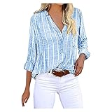 XTBFOOJ Blusen Damen Tunika Mit Spitze Business Bluse Kurzarm Oberteile Schwarz Hemdbluse Mit GüRtel Crop Tops Mädchen Blusenraffer Clip One Shoulder Tunika Bluse Hellblau Vokuhila Ob