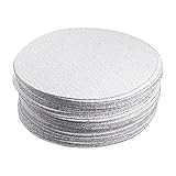 Sourcingmap 50 PCS Bluetooth Aluminiumoxid weiß Dry Haken und Loop Schleifscheiben Beflockung Schleifpapier Körnung 60