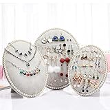 Samt Ohrring Armband Halskette Schmuck Display Ständer Halterung Shop Display Organizer Home Organisation Styling, g