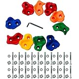 klettergriffe Wand Grip Rocks für klettergerüste DIY felssteinmauer baumhaus mit holzschraube mischfarben 10p