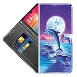 Klapphüllen für ZTE Blade A452 Handyhülle Flip Case Etui Lederhülle Tasche Handytasche ZTE Blade A452 Lite Hülle Leder Klappbares Brieftasche Schutzhülle,YJS04P-02