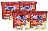Somat Gold Spülmaschinen Tabs, 48 Tabs, XXL Pack, Geschirrspül Tabs mit Extra-Kraft gegen Eingebranntes und Glanz-Effek