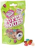 The Jelly Bean Factory Super Sours 113 g Stehbeutel – 9 Verschiedenen Saure Geschmacksrichtungen 100 Vegetarisch Süßigkeiten Geschenk, Frucht, 678 g, Pack of 6