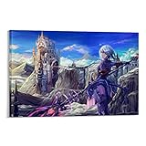 Final Fantasy 14 Au Ra Leinwand-Kunstposter und Wandkunstdruck, modernes Familienschlafzimmerdekor, 30 x 45