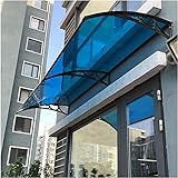 XQMY Außenüberdachung Veranda Überdachung, Tür Fenster Gartenüberdachung Hintere Veranda Gartenmarkise Überdachung Regenschutz Außen Polycarbonatplatte Sonnenschutz (Color : Blue, Size : 60x80cm)