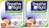 DREIERPACK: 3x Breathe Right durchsichtige Nasenplaster: 3x26 St. (= 78 Pflaster) NEU: Eine einzige Einheitsgröße und 50% stärkeres M