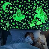 Wall Sticker for Children's Room Luminous Unicorn Wall Sticker Glow In The Dark Stars Rainbow Unicorn Wall Sticker For Nursery Baby Bedroom Fluorescent Stick