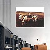 SXXRZA Nordischer Stil 60x80 cm Rahmenlos Ilya Yefimovich Tolstoi im Ackerland Retro Poster druckt berühmte Galerie Wohnzimmer Bild Wanddek