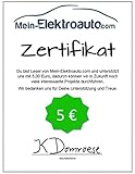 Zertifikat - Mein Elektroauto - 5 Euro: Zur Unterstützung von Mein-Elek