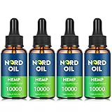 4 Pack Premium Essential Öl Tropfen mit Flavonoide & Terpene, 100% Naturprodukt mit Omega 6&9 Fettsäuren (10000/10ml)