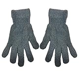Undercover Damen Thermohandschuhe Chenille, gestrickt, Schwarz, Grau oder Burgunderrot Gr. Einheitsgröße, g