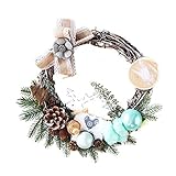 GANFANREN Weihnachtskranz Dekoration Fenster Layout Vordertür hängende Ornamente Platz R